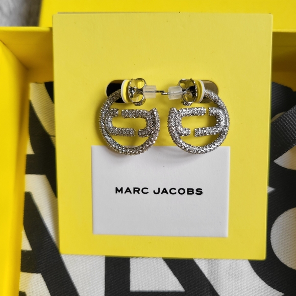 Marc Jacobs Small Pave Hoops - Picture 4 of 12